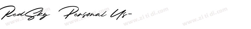 RedSky   Personal Us字体转换